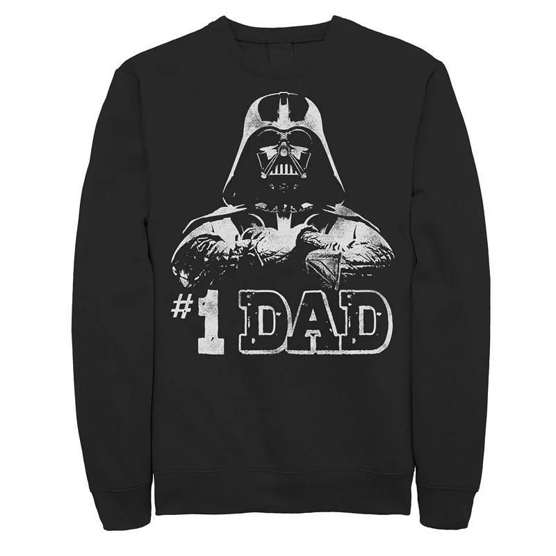 Mens Star Wars Vader #1 Dad Vintage Fathers Day Sweatshirt Product Image