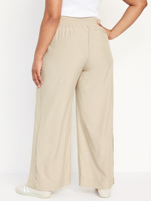 High-Waisted StretchTech Wide-Leg Pants Product Image