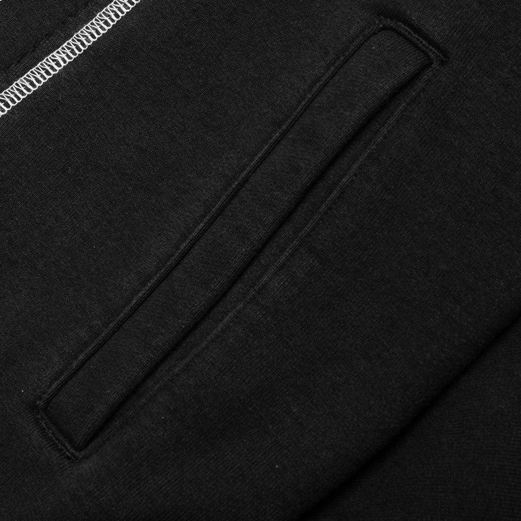 Designer Split Hoodie - Washed Black Male Product Image