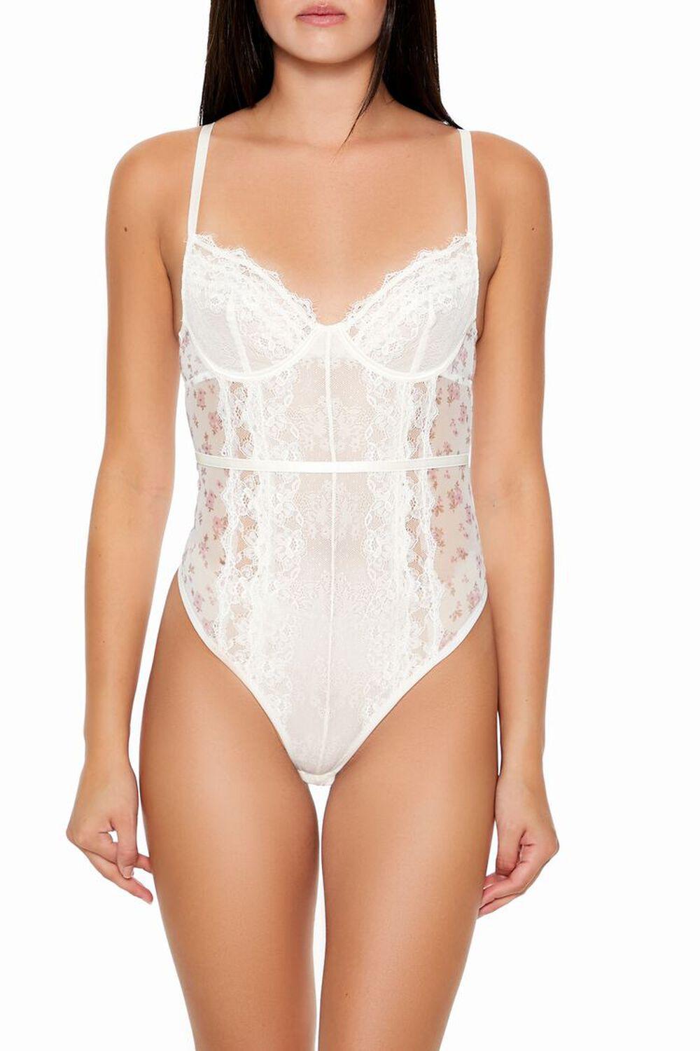 Floral Lace Lingerie Bodysuit | Forever 21 Product Image