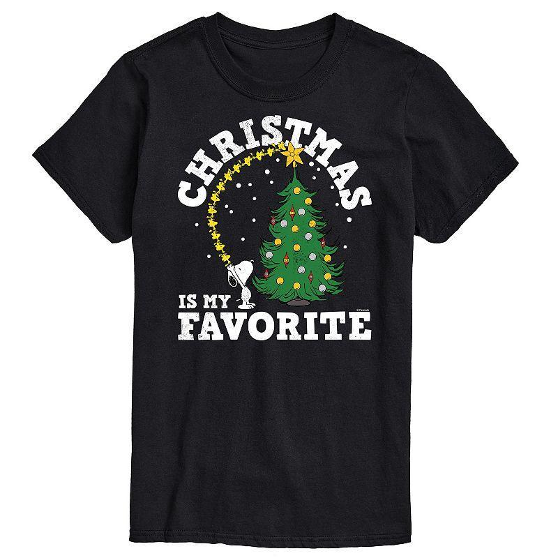 Mens Peanuts Christmas Is My Favorite Tee Product Image