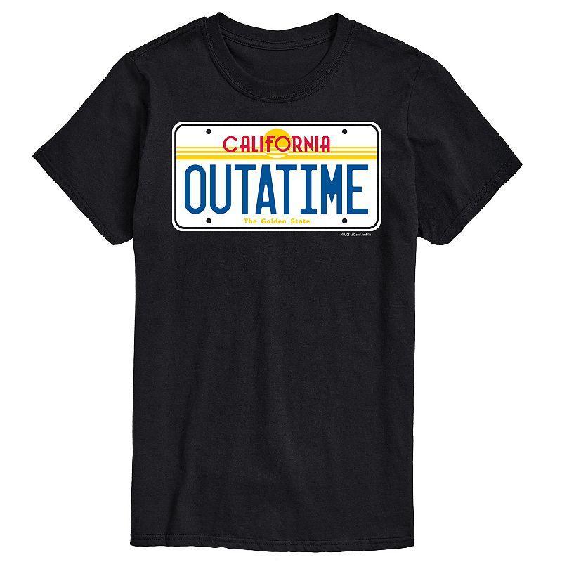 Big & Tall Back to the Future Outatime License Plate Graphic Tee, Mens Product Image