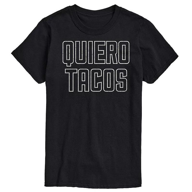 Mens Quiero Tacos Graphic Tee Product Image