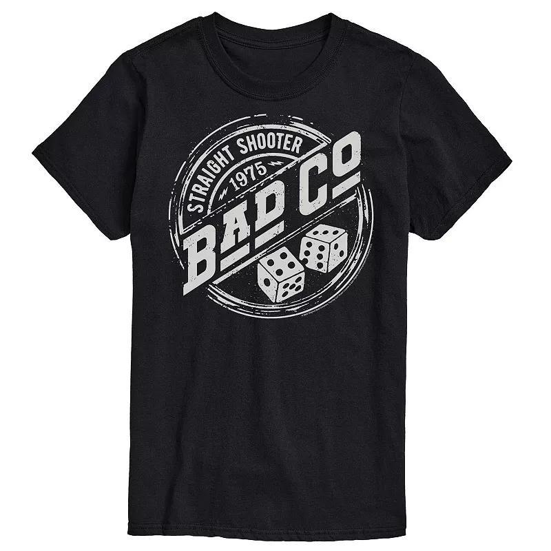 Mens Bad Company Straight Shooter Badge Tee Black Product Image