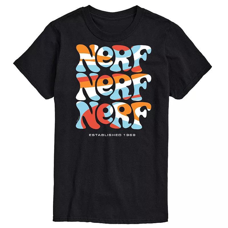 Mens Nerf Retro Graphic Tee Black Product Image