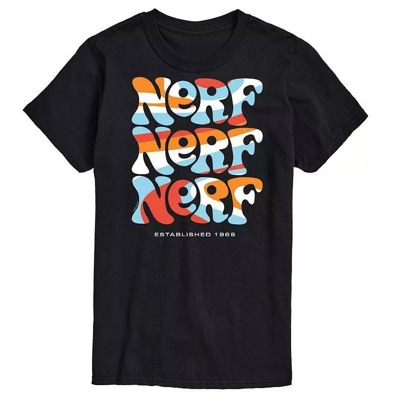 Mens Nerf Retro Graphic Tee Black Product Image