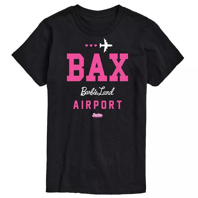 Big & Tall Barbie The Movie Barbie Land Airport Graphic Tee, Mens Product Image