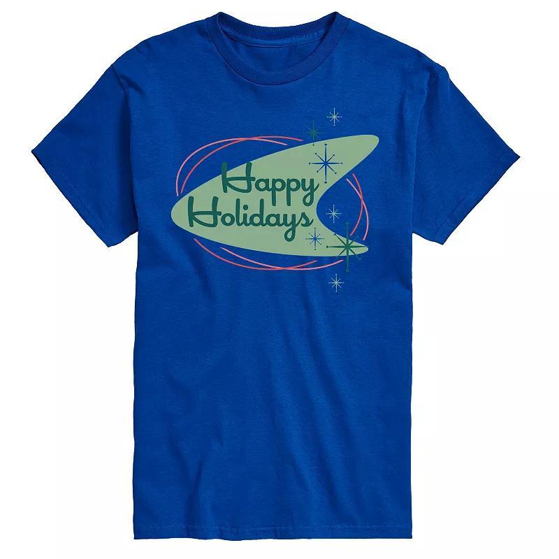 Mens Happy Holidays Sign Graphic Tee Product Image