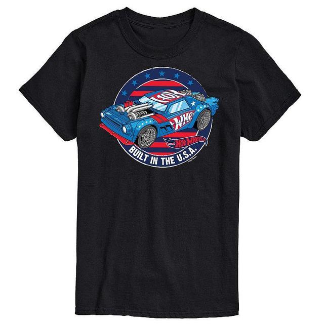 Big & Tall Hot Wheels Built In The USA Graphic Tee, Mens Product Image