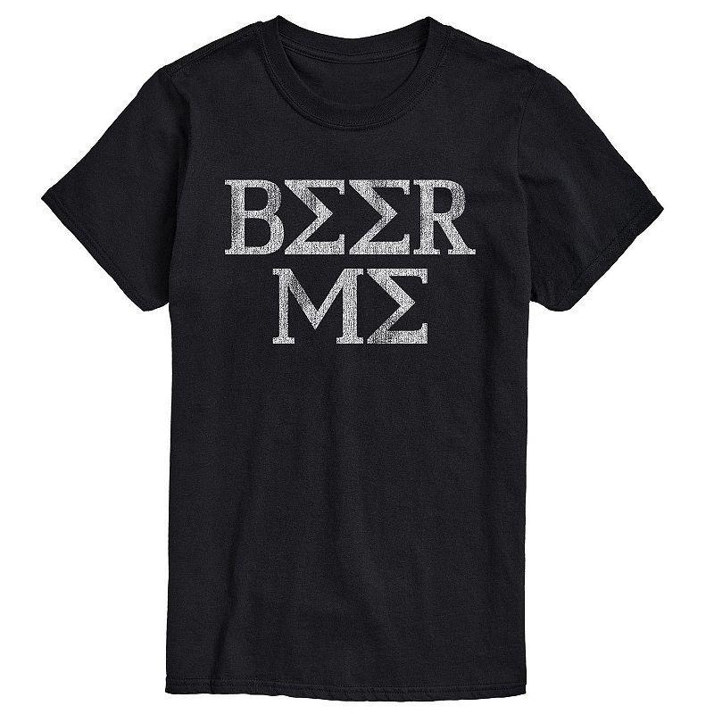 Big & Tall Beer Me Graphic Tee, Mens Black Product Image