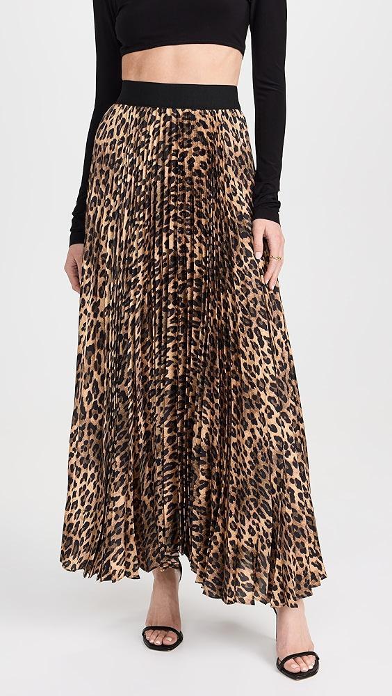 alice + olivia Katz Pleated Maxi Skirt | Shopbop product image