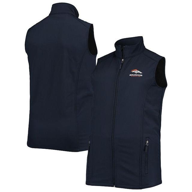 Mens Dunbrooke Navy Denver Broncos Big & Tall Archer Softshell Full-Zip Vest Product Image