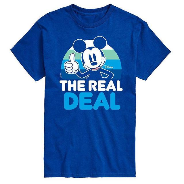 Disneys Mickey Mouse Big & Tall Real Deal Graphic Tee, Mens Product Image