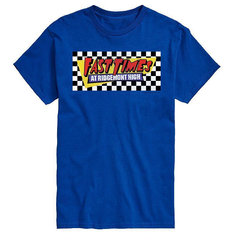 Big & Tall Fast Times At Ridgemont High Checkered Logo Graphic Tee, Mens Green Product Image