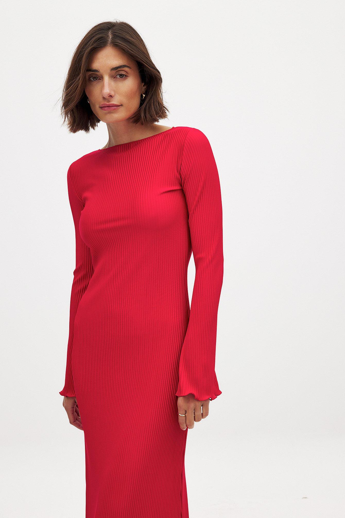 Pleated Midi Dress Product Image