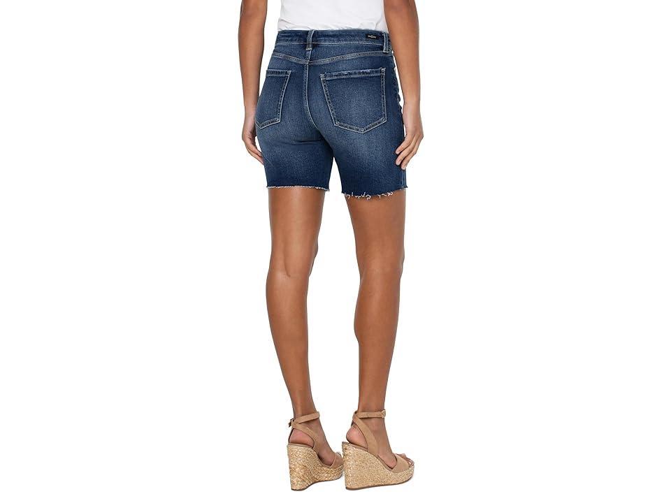 Liverpool Los Angeles Kristy Hi-Rise Cut Hem Vintage Denim Short 7 (Fergus) Women's Shorts Product Image