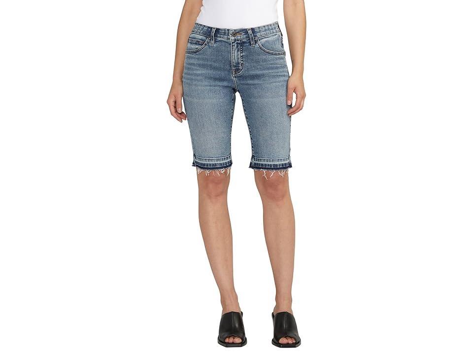 Jag Jeans Cecilia Release Hem Denim Bermuda Shorts Product Image