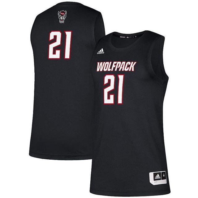 Mens adidas #21 Black NC State Wolfpack Swingman Jersey Product Image