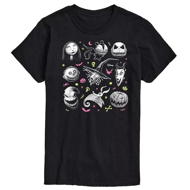 Disneys The Nightmare Before Christmas Mens Grid Graphic Tee Product Image