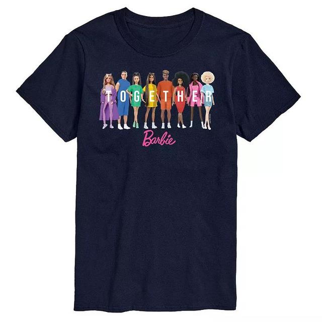 Big & Tall Barbie Together Pride Graphic Tee, Mens Product Image