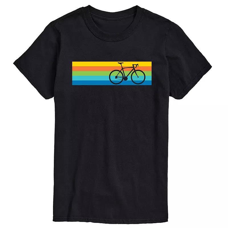 Boys Road Bike Retro Stripes Tee, Mens Product Image