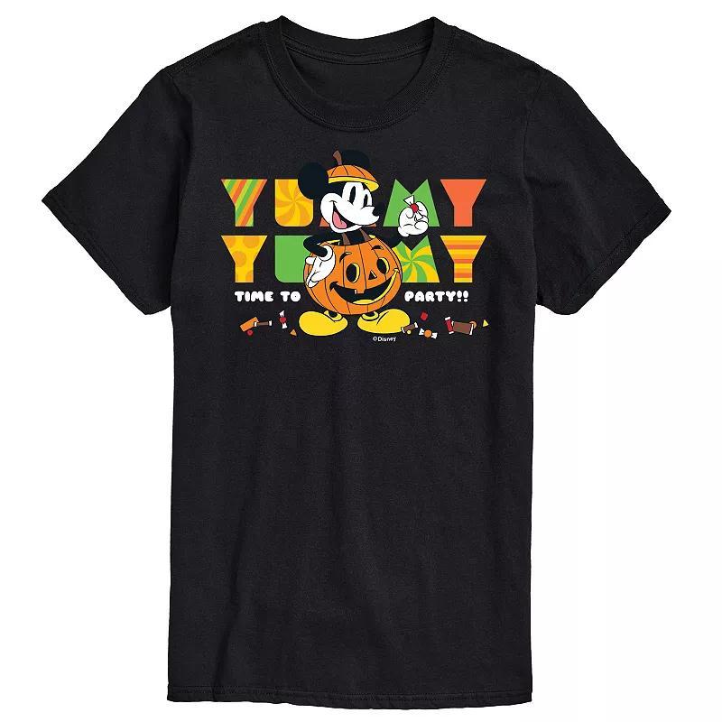 Disneys Mickey Mouse Mens Time To Party Graphic Tee Product Image