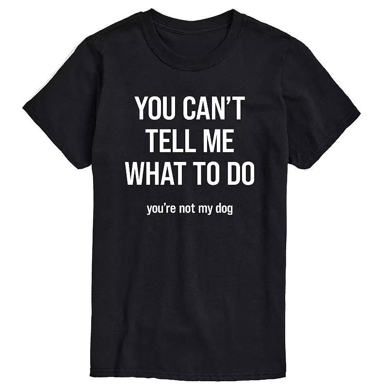 Mens Cant Tell Me Dog Graphic Tee Product Image