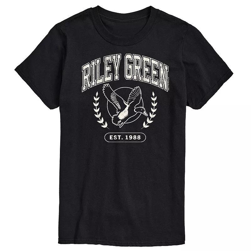 Mens Riley Green Collegiate Graphic Tee Grey Green Product Image