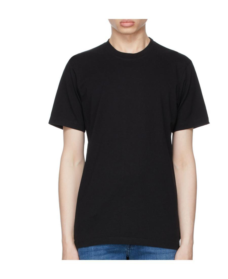 FRAME Crew-neck Cotton T-shirt In Black Product Image