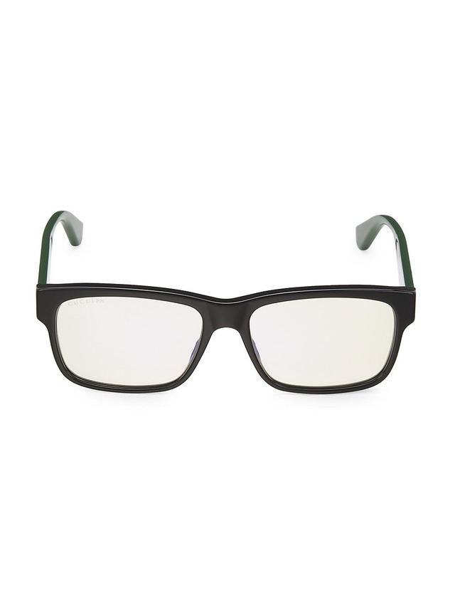 Mens 58MM Rectangular Sunglasses Product Image