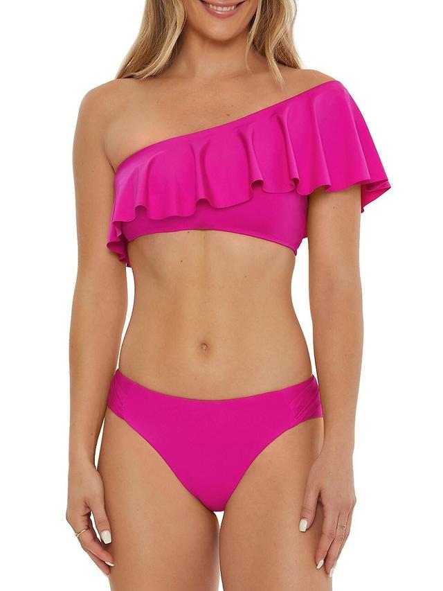 Womens Monaco Ruffled Bandeau Bikini Top Product Image