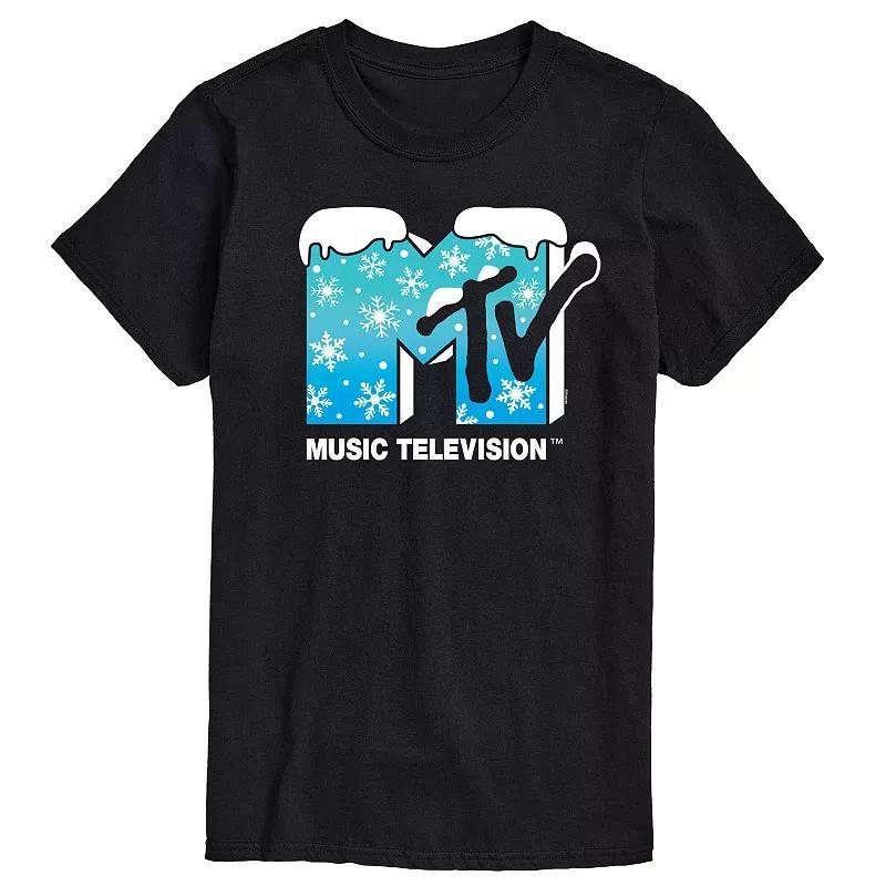 Big & Tall MTV Snowflakes Logo Graphic Tee, Mens Product Image