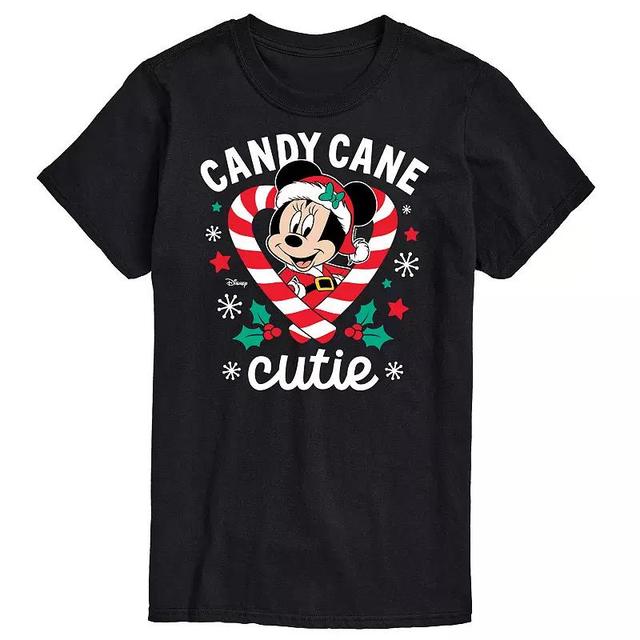 Disneys Big & Tall Minnie Candy Cane Cutie Graphic Tee, Mens Product Image