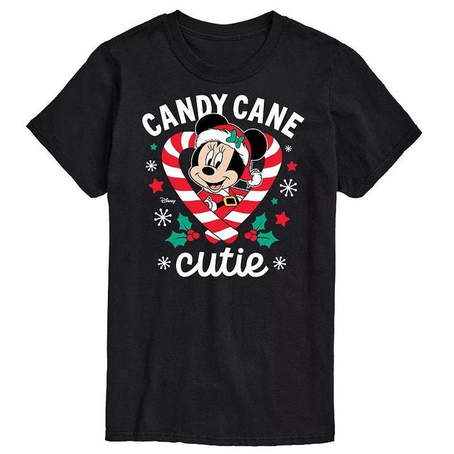 Disneys Big & Tall Minnie Candy Cane Cutie Graphic Tee, Mens Product Image