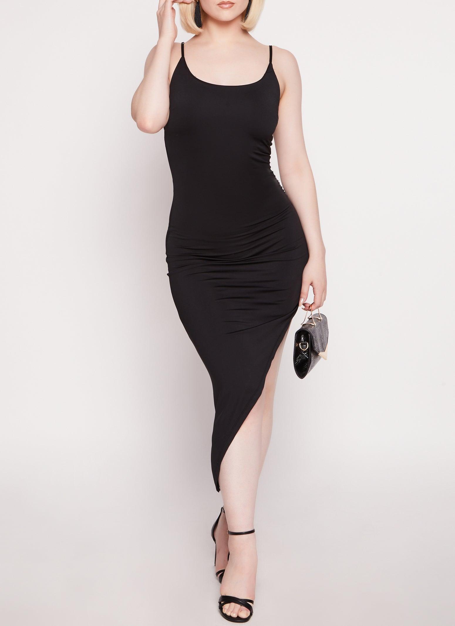 Womens Asymmetrical Cami Midi Dress Product Image