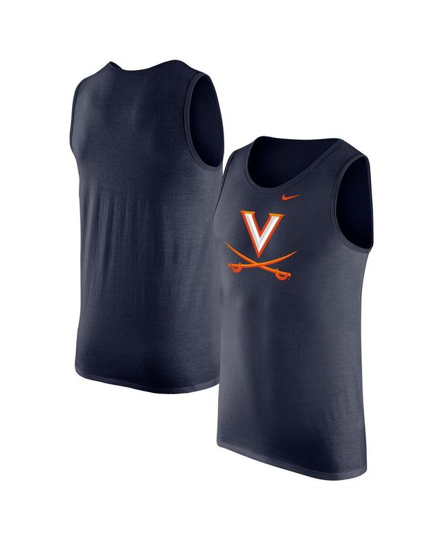 Mens Nike West Virginia Mountaineers Tank Top Blue Product Image