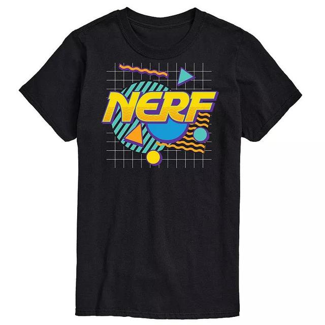 Big & Tall Nerf Logo New Wave Graphic Tee, Mens Black Product Image