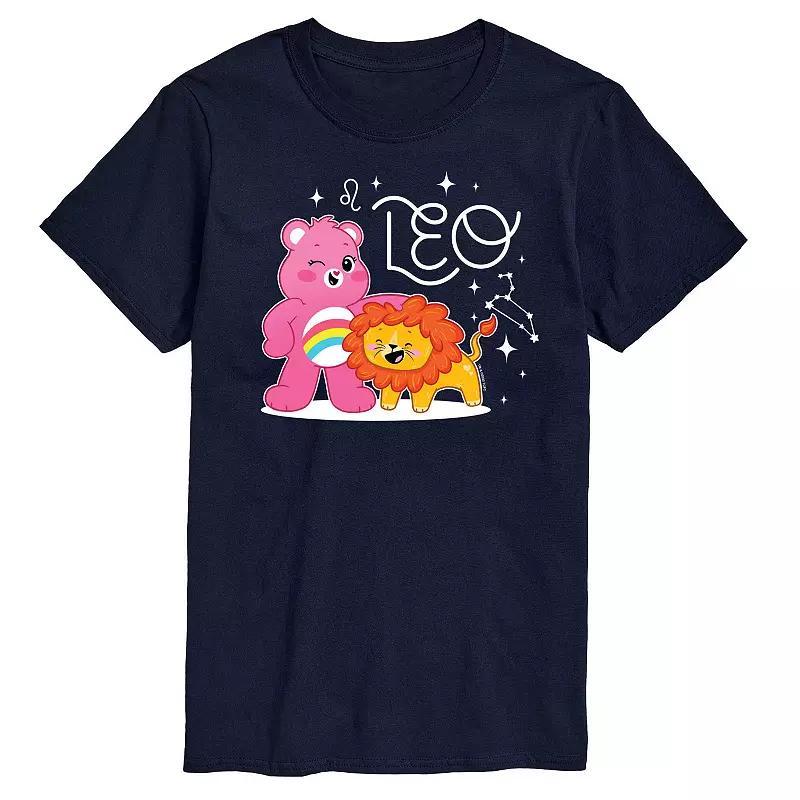 Big & Tall Care Bears Leo Graphic Tee, Mens Blue Product Image