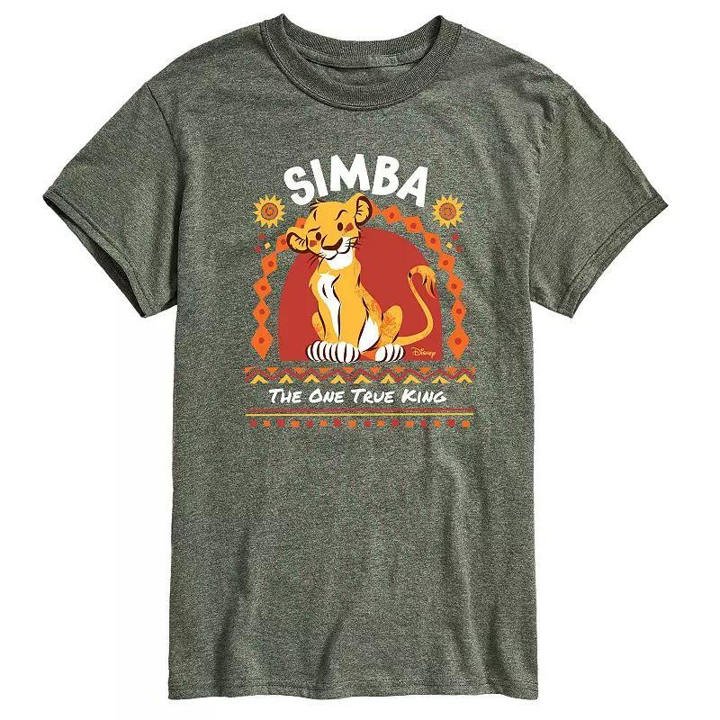 Disneys The Lion King Simba Mens One True King Graphic Tee Product Image