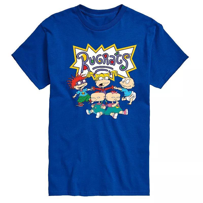 Mens Rugrats Group Shot Graphic Tee Blue Product Image