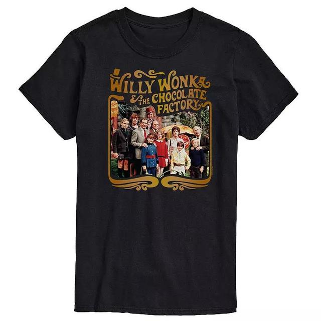 Mens Willy Wonka Cast Photo Graphic Tee Product Image