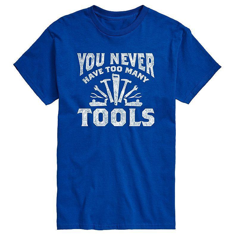 Mens You Never Have Too Many Tools Graphic Tee Product Image