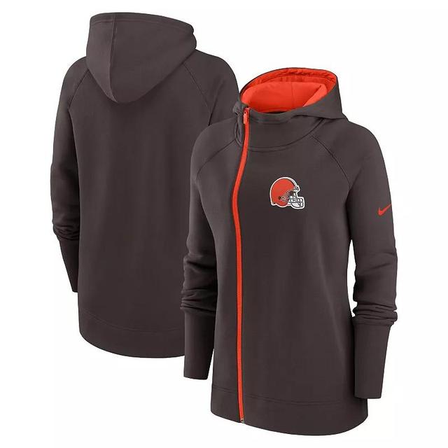 Womens Nike Cleveland s Asymmetrical Raglan Full-Zip Hoodie Product Image