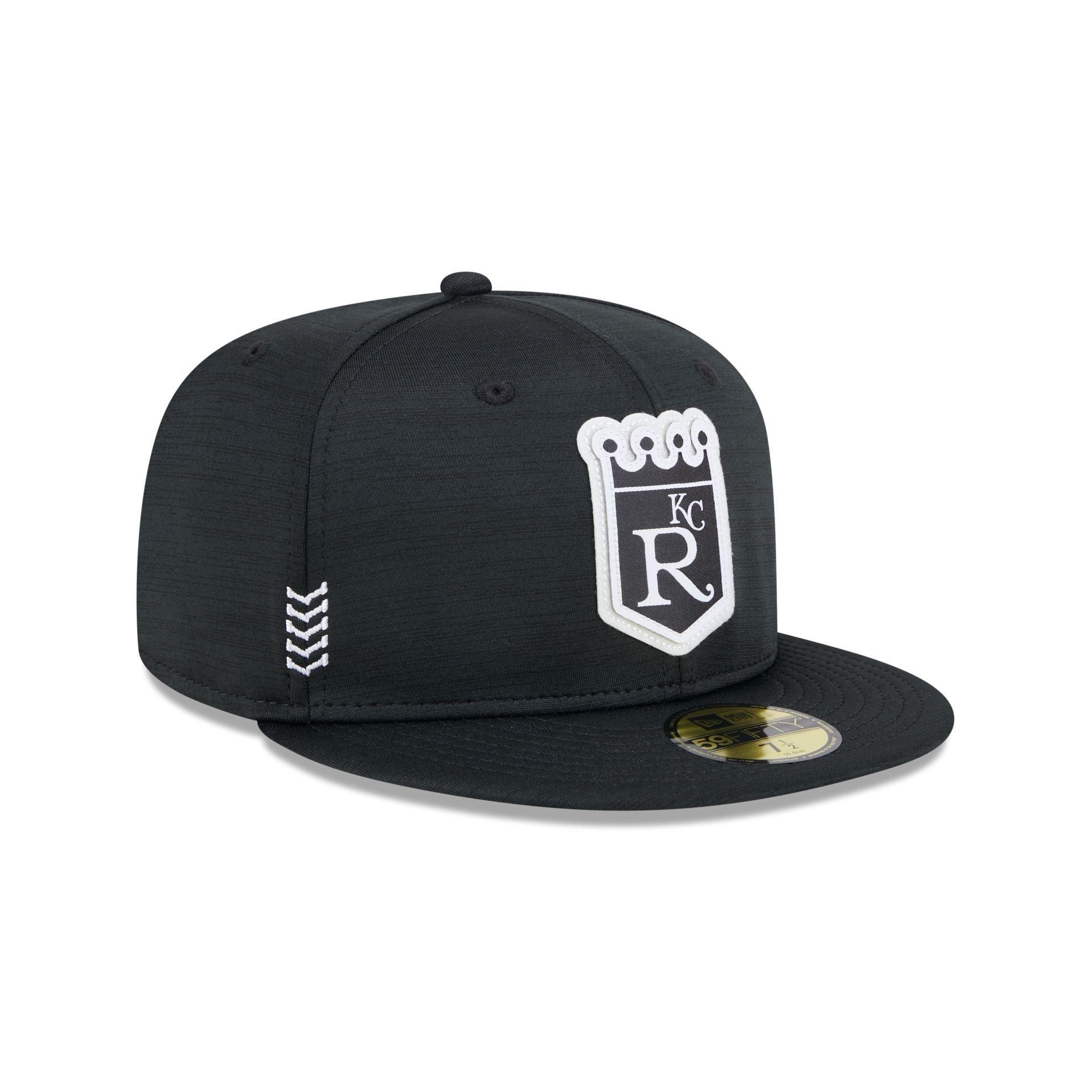 Kansas City Royals 2024 Clubhouse Black 59FIFTY Fitted Hat Male Product Image