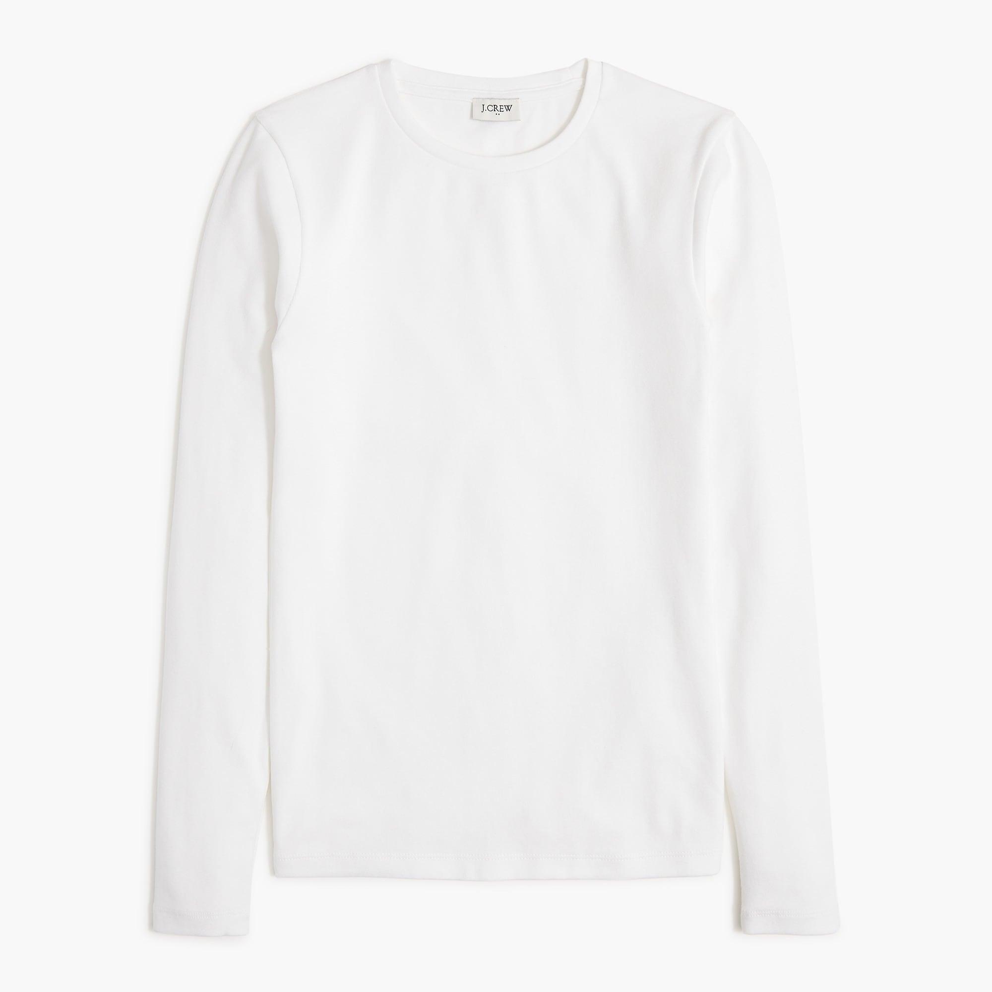 Long-sleeve ribbed everyday tee Product Image