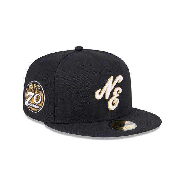 New Era Cap 70th Anniversary Script 59FIFTY Fitted Hat Male Product Image