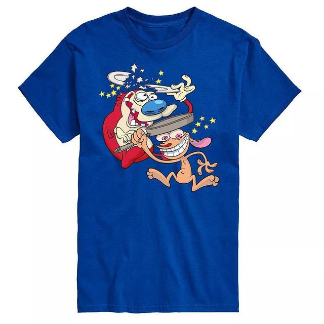 Big & Tall Ren & Stimpy Head Smash Graphic Tee, Mens Product Image