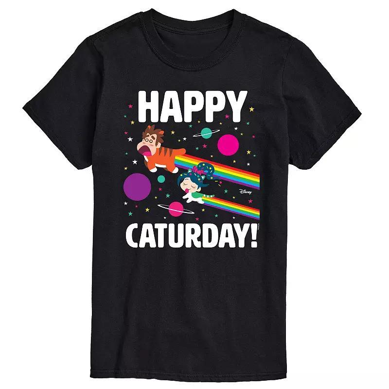 Disneys Wreck It Ralph Big & Tall Happy Caturday Graphic Tee, Mens Product Image