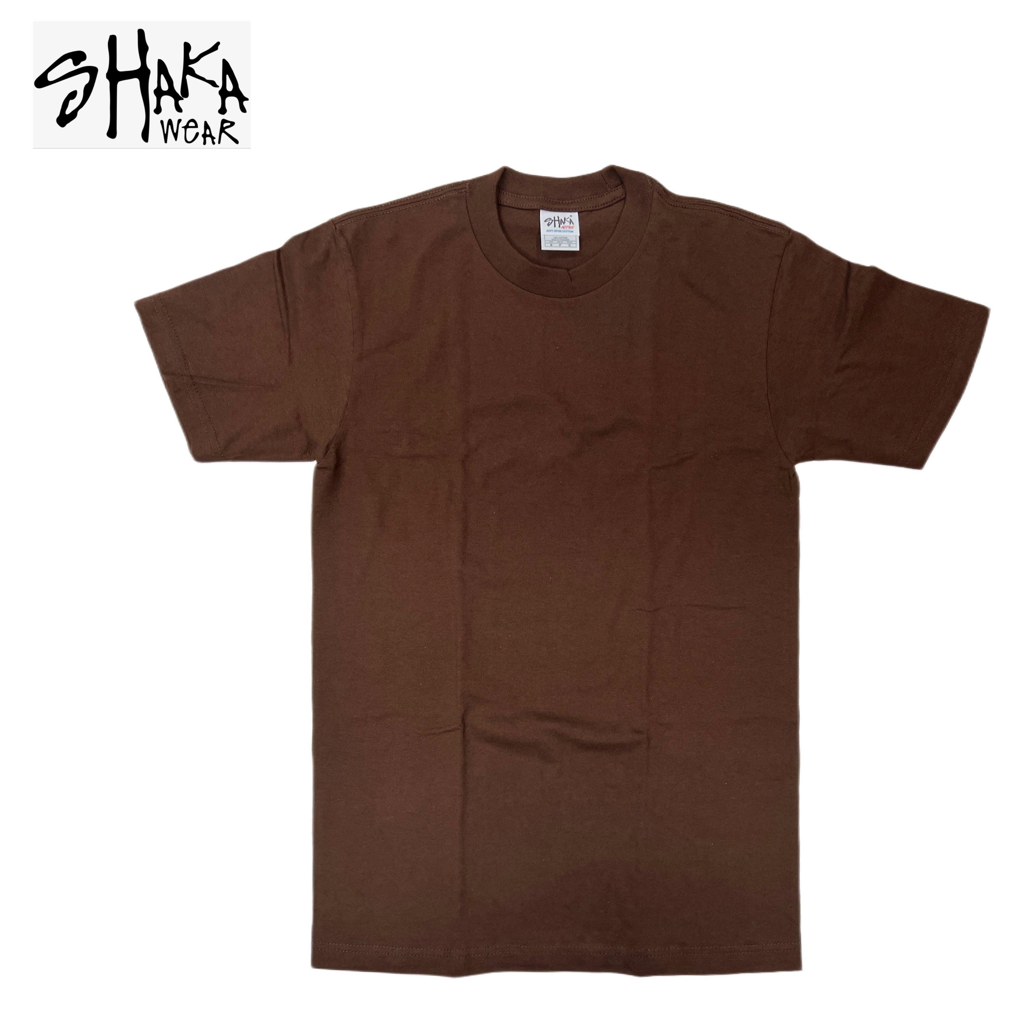 Shaka Wear 6.0 oz Active Short Sleeve T-Shirt (Brown/Charcoal Grey/Heather Grey/Khaki/Navy) Male Product Image