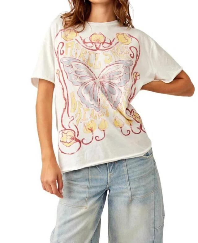 Spring Showers Tee In White Product Image